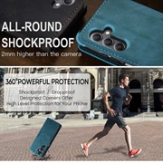 Samsung Galaxy A25 Caseme 013 Series Lommebok-deksel - Blå