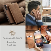 Samsung Galaxy S24 Caseme 013 Series Lommebok-deksel - Brun