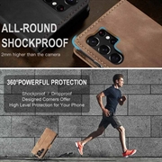 Samsung Galaxy S24 Ultra Caseme 013 Series Lommebok-deksel - Brun