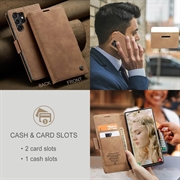 Samsung Galaxy S24 Ultra Caseme 013 Series Lommebok-deksel - Brun