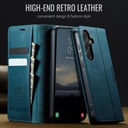 Samsung Galaxy S26 FE Caseme 033 Lommebok-etui med kalvestruktur og RFID-blokkering - Grønn