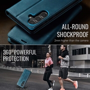Samsung Galaxy S26 FE Caseme 033 Lommebok-etui med kalvestruktur og RFID-blokkering - Grønn