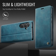 Samsung Galaxy S26 FE Caseme 033 Lommebok-etui med kalvestruktur og RFID-blokkering - Grønn
