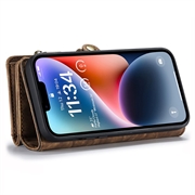 iPhone 15 Caseme 2-i-1 Multifunksjonell Lommebok-deksel - Brun