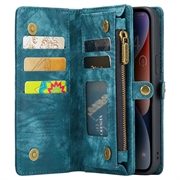 iPhone 15 Pro Caseme 2-i-1 Multifunksjonell Lommebok-deksel - Blå