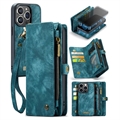 iPhone 15 Pro Max Caseme 2-i-1 Multifunksjonell Lommebok-deksel - Blå