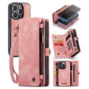 iPhone 15 Pro Max Caseme 2-i-1 Multifunksjonell Lommebok-deksel (Åpen Emballasje - Utmerket) - Rosa