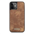 Caseme 2-i-1 Multifunksjonelt iPhone 12 mini Lommebok-deksel - Brun