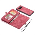 Caseme 2-i-1 Multifunksjonelt Samsung Galaxy S10 Lommebok-deksel - Rød