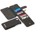 iPhone 7/8/SE (2020)/SE (2022) Caseme 2-i-1 lommebok-deksel med avtakbart deksel - svart