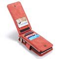 iPhone 7/8/SE (2020)/SE (2022) Caseme 2-i-1 lommebok-deksel med avtakbart deksel - rød