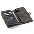 Caseme 2-i-1 Multifunksjonell iPhone 12/12 Pro Lommebok-deksel - Svart