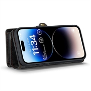 Caseme 2-i-1 Multifunksjonell iPhone 12/12 Pro Lommebok-deksel - Svart