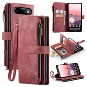Google Pixel 11/11 Pro Caseme C30 Multifunksjonell Lommebok-deksel - Rød