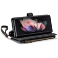 Caseme C30 Multifunksjonell Samsung Galaxy Z Fold4 Lommebok-deksel - Svart