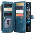 Caseme C30 Multifunksjonell iPhone 14 Plus Lommebok-deksel - Blå