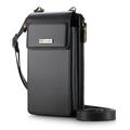 Caseme ME50 Universal Crossbody-veske med RFID-beskyttelse - 4"-7.3" - Svart