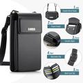 Caseme ME50 Universal Crossbody-veske med RFID-beskyttelse - 4"-7.3" - Svart