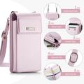 Caseme ME50 Universal Crossbody-veske med RFID-beskyttelse - 4"-7.3" - Rosa