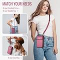 Caseme ME50 Universal Crossbody-veske med RFID-beskyttelse - 4"-7.3" - rød