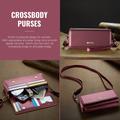 Caseme Me30 3-i-1 Crossbody-telefonveske - 4"-7.5" - rød