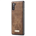 Caseme 2-i-1 Multifunksjonell Samsung Galaxy Note10 Lommebok-deksel - Brun
