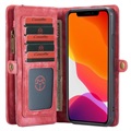 CaseMe 2-i-1 Multifunksjonell iPhone 11 Pro Lommebok-deksel - Rød