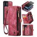 Caseme 2-i-1 Multifunksjonell iPhone 11 Lommebok-deksel - Rød