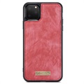 Caseme 2-i-1 Multifunksjonell iPhone 11 Pro Max Lommebok-deksel - Rød
