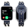 Apple Watch Series Ultra 2/Ultra/9/8/SE (2022)/7/SE/6/5/4/3/2/1 Kjede Lærrem - 49mm/45mm/44mm/42mm - Blå
