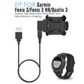 Ladestasjon + USB-kabel for datasynkronisering og lading for Garmin Fenix 3 HR/Fenix3/Quatix 3