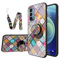 Checkered Pattern Samsung Galaxy A13 5G Hybrid-deksel - Fargerik Mandala
