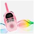 Barnas Walkie-Talkie med Oppladbart Batteri - Grønn / Rosa