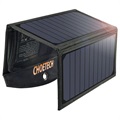 Choetech Dual-Port Sammenleggbart Solcellelader - 19W - Svart