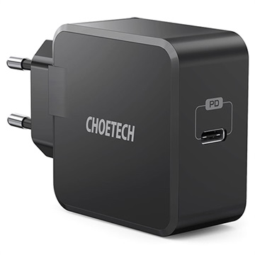Choetech USB-C Power Delivery Vegglader - 30W - Svart