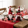 Juledekorasjon med nisse - 24cm