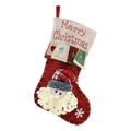 Julesokk med 3D-figur – 46 x 30cm – Julenissen