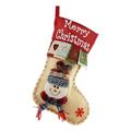 Julesokk med 3D-figur – 46 x 30cm – Snømann