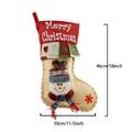 Julesokk med 3D-figur – 46 x 30cm – Snømann