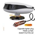 Sigaretttenner 12V bilvarmer 120W Rask oppvarming Varmer Defroster 360-graders justerbar defogger