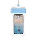 Gjennomsiktig TPU Universal IPX8 vanntett etui med berøringsfunksjon - 7" - Babyblå