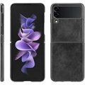 Samsung Galaxy Z Flip3 5G Belagt Plast Deksel - Svart