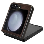 Samsung Galaxy Z Flip6/Z Flip7 FE Belagt Plast Deksel - Brun