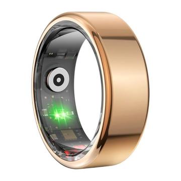 Colmi R02 Vanntett Smart Ring - dansk, svensk, engelsk språk - Størrelse: 12/21.3mm - Gull