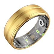 Colmi R06 Smart Ring med Bluetooth 5.0 - Dansk, svensk, engelsk - 18.1mm - Gull