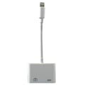 Kompatibel Lightning-til-USB 3.0 Adapter for Kamera - Hvit