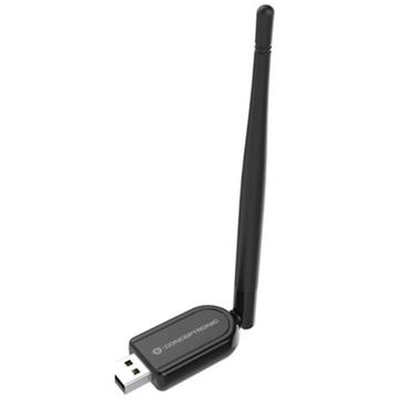 Conceptronic ABBY Long-Range Bluetooth 5.1 USB-adapter med ekstern antenne