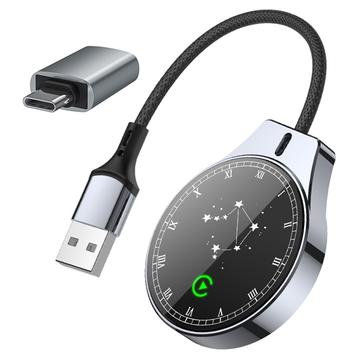 2-i-1 trådløs CarPlay- og Android Auto-adapter i Constellation-stil