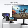 Kjøledockingstasjon med USB-hub for Asus ROG Ally X, Steam Deck, Nintendo Switch - matt svart