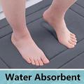 Bademattesett i korallfleece – U-formet, absorberende, sklisikkert – 3 stk. – Grå